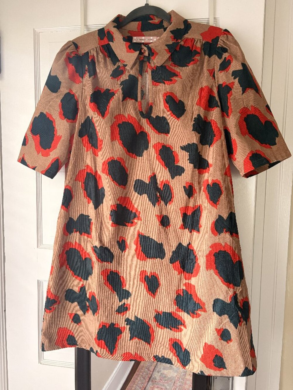Wolf & Badger / Traffic People: Animal Print Peep Mini Dress (Size: L)